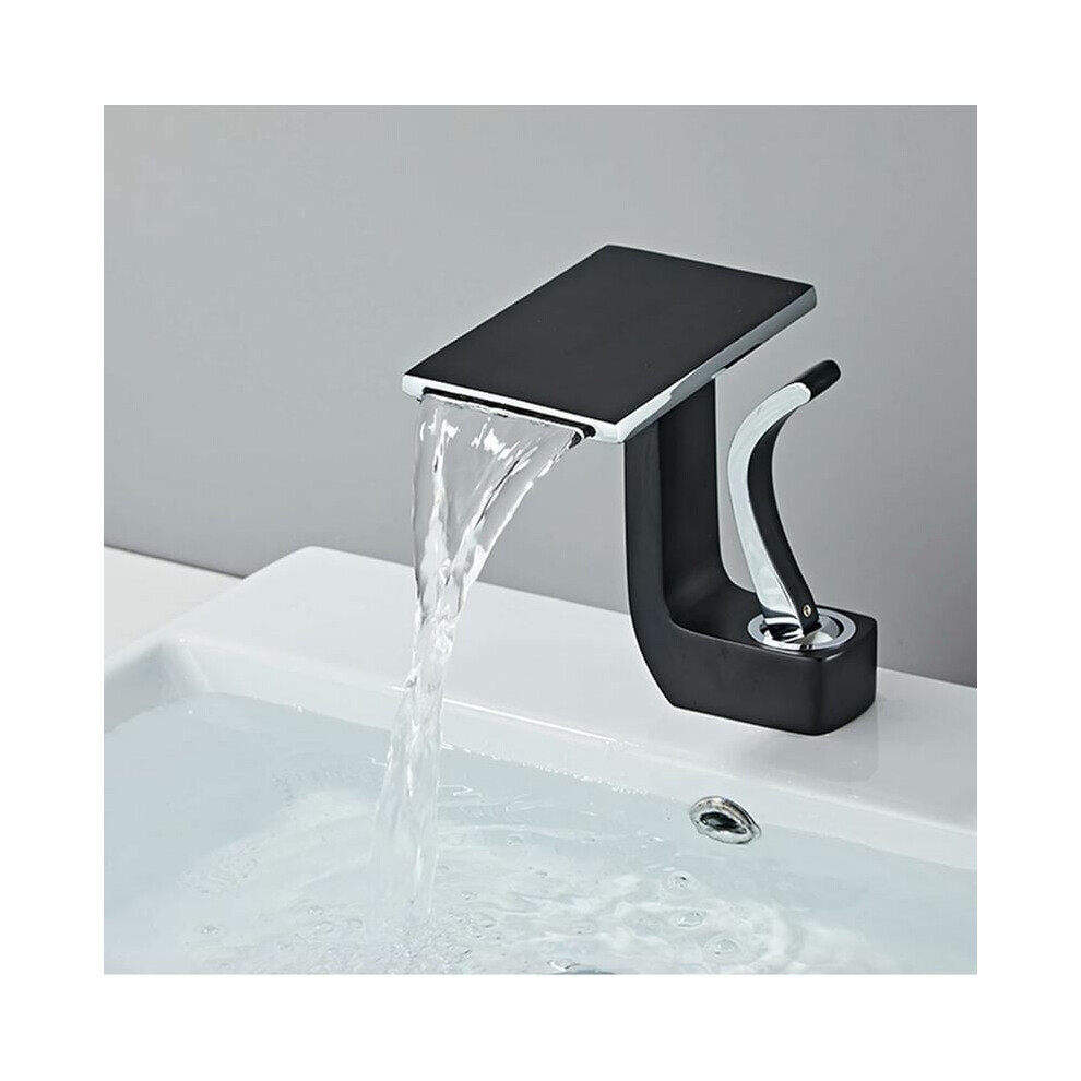 Bathroom Faucet With Splash-Proof Waterfall Design, Solid Brass Construction For Rust Prevention And Durability 9060116836932