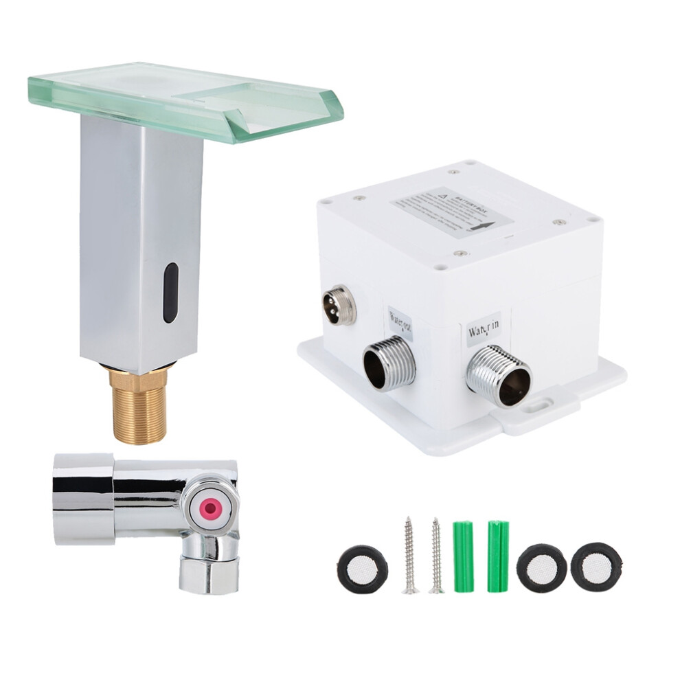 Color-Changing Automatic Sensor Faucet, Solid Brass Motion Activated Faucet For Safe Water Temperature Indication, Touchless Bathroom Sink Tap With Ex 9060116771332