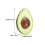 2Stk Künstliche Avocado Spielzeug, Geformte , Kognitives Training 3