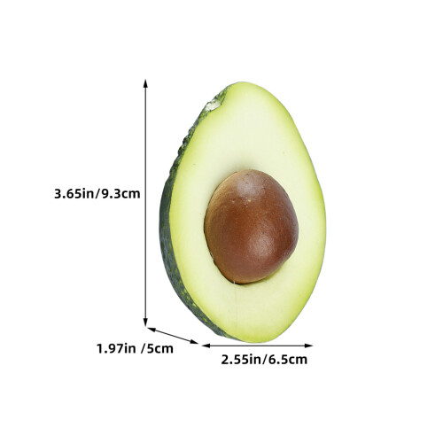 2Stk Künstliche Avocado Spielzeug, Geformte , Kognitives Training 2