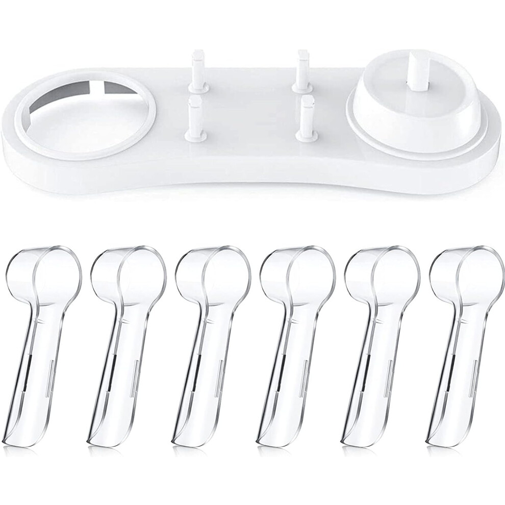 Toothbrush Haven: Oral B Electric Toothbrush Holder, Complete With Dustproof Head Covers And A Food Grade Plastic Construction, Perfect For Maintainin