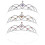3 Stirnband Legierung Schal Braut 2
