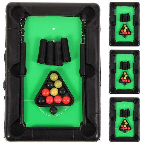 4er Set Mini Tischbillard Desktop Billardspiel Zubehör 1