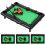 4er Set Mini Tischbillard Desktop Billardspiel Zubehör 9