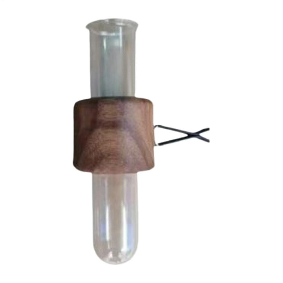 Car Vent Vase Glass Tube Plant Decor Antislip Wood And Glass Holder For Car Interior And Rvs 9105992601394