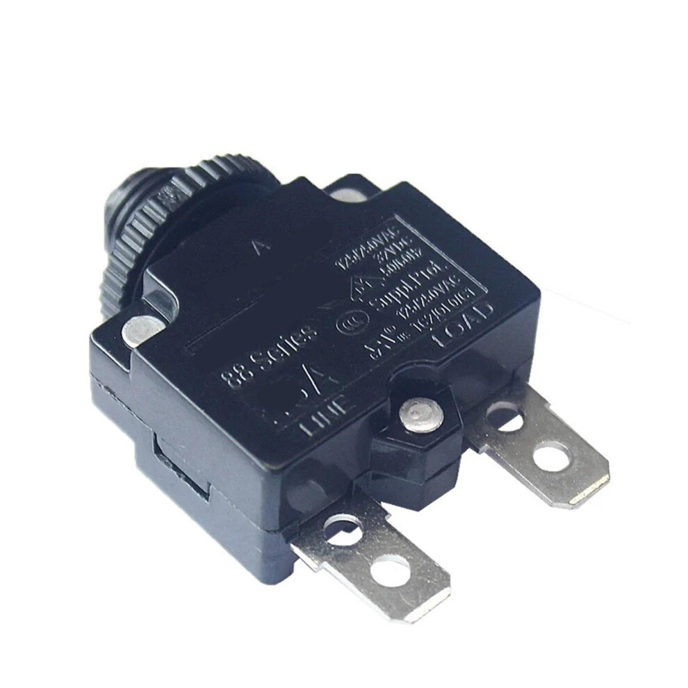 Reset Fuse Circuit Breaker 25A Thermal Switch Overload Protector Push Button Black 9067246136659