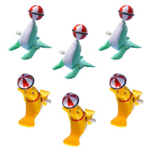 6Stück Seelöwe Form Spielzeug Aufziehfigur Zufällige Farbe
