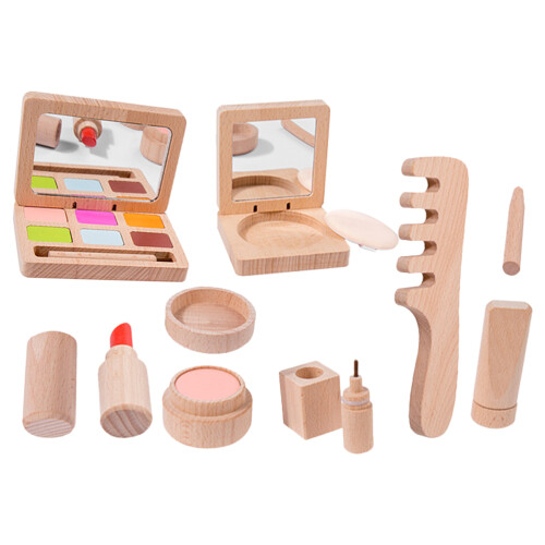 3 Sets Spielzeug Makeup Set Für Aus Holz 1
