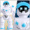1 Set Grappig Kinderspeelgoed Licht Elektrische Robot (Wit) 11