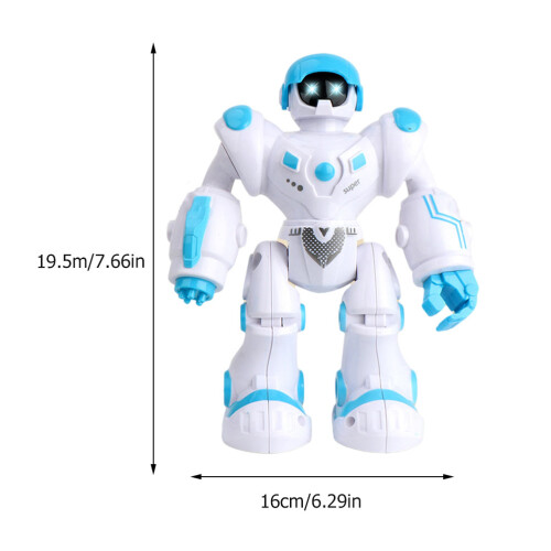 1 Set Grappig Kinderspeelgoed Licht Elektrische Robot (Wit) 1