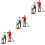 6 Pcs Farmer Model Simulation Woman Figures 7