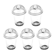 5 Mini Koffiebeker Transparant Mochi Thekop Waterbeker Figurine