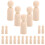 20 Stuks Peg Mini Mensen Onafgewerkte Diy Craft 11