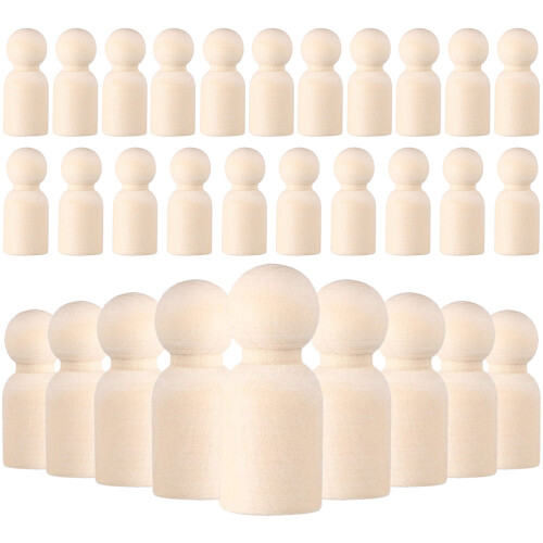 90 Stuks Onafgewerkte Peg Diy Kinderen
