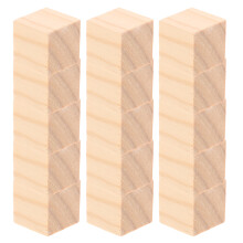 100Stk Unlackierte Holzblöcke Naturholz Für Bau Und Stapeln – DIY