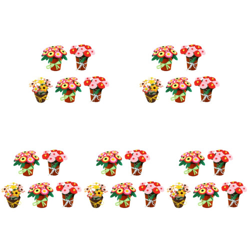 25 Sets -Geweven Bloem Knutselkits Voor Kinderen 2