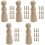 50 Stuks Onafgewerkte Peg Diy Schilderpoppen 5
