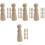 50 Stuks Onafgewerkte Peg Diy Schilderpoppen 6