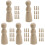 50 Stuks Onafgewerkte Peg Diy Schilderpoppen 4