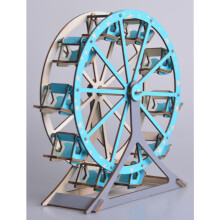 3St Stem Puzzels Kinderen 3D Maakmodel Leerzaam Luchtblauw