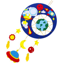 2 Sets Kinder Diy Filz Windspiel Bastelbedarf Anhänger