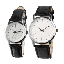 2St Stijlvolle Quartz Paarhorloges Met Comfortabele Leren Band