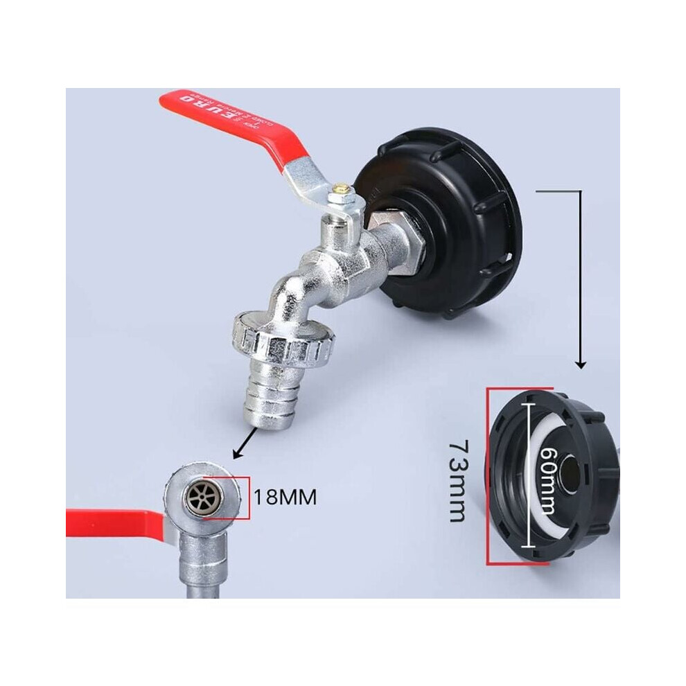 Garden Hose Connector, Durable Long-Term Use With Snap-On Hose Fitting Ensures Quick And Easy Attachment To Your Tank For Reliable Water Supply 9060116564507