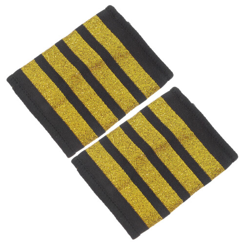 2 Paar Airline Pilot Epauletten Captain Uniform Schouderboard 1