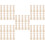 50 Stuks Ongeverfde Peg Voor DIY Handwerken 10
