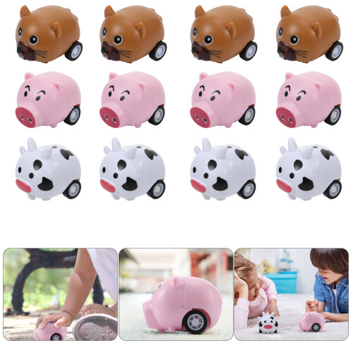 12 Stuks Mini Auto Voertuigen Pull-Back Speelgoed Voor Kinderen 1