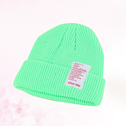 Gebreide Babyhoed Kindermuts En Fluorescerend 1