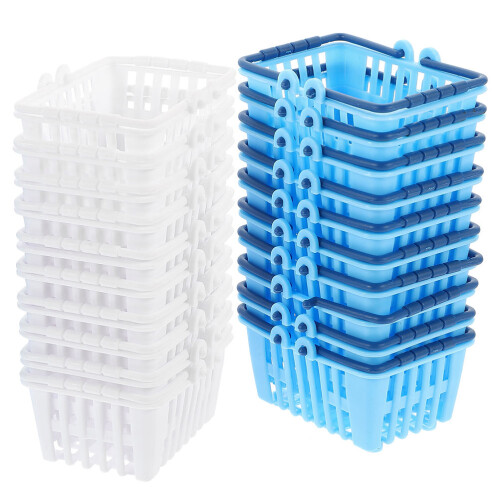 24 Mini Winkelmandje Desktop Supermarkt Handmandje Speelgoed 2
