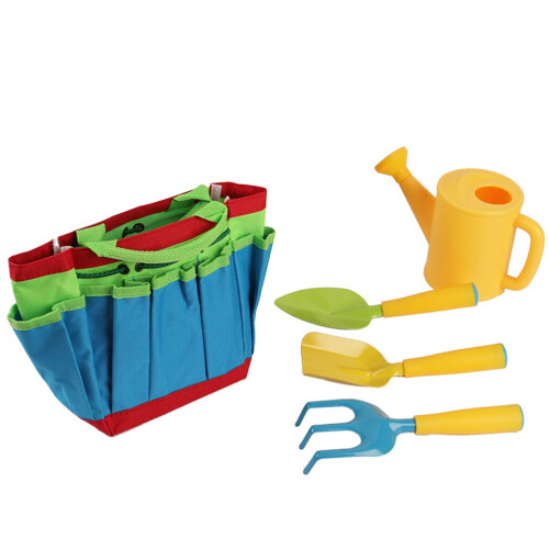 1 Set Mini Gartengeräte Für Kinder Mit Harke Und Gießkanne 1