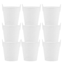 30 Stuks DIY Mini Met Zijhandvatten Kunststof Ongekleurd