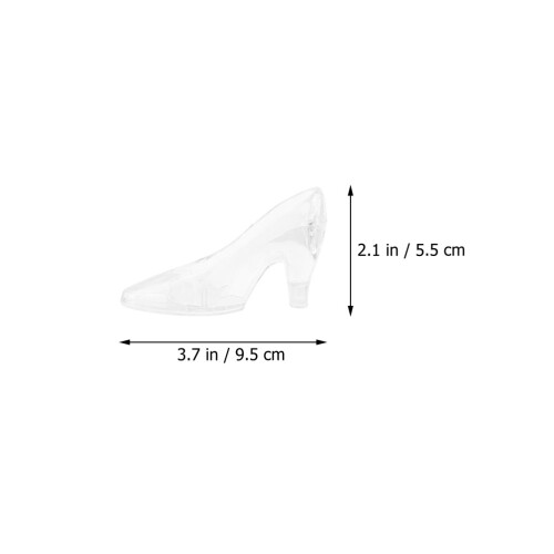 24Stk Transparente Schuhe Dekorative Desktop Schuhdekoration 2