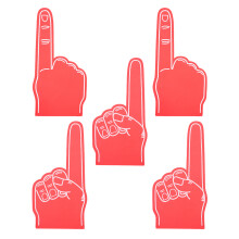 5 Foam Hand Juichattributen Voor Sport En Feesten