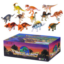 12Stk PVC Dinosaurier Modellfiguren Bunt Für Kinder Lernspielzeug