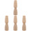 4 Piezas Madera Tornillo Juguete Decoración Arena 4