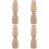 4 Piezas Madera Tornillo Juguete Decoración Arena 7