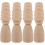 4 Piezas Madera Tornillo Juguete Decoración Arena 6