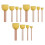 12 Unidades Pincel Para De Esponja Con Mango De Madera 5