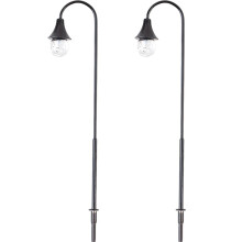 2 Stuks Zandtafel Lampen Miniature Straatlantaarn Modellen Materiaal