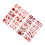 20 Hojas Pegatina Halloween Falsa 5