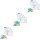 3Sets Educatief T Puzzels Kinderspeelgoed Mix Kleur 5