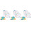 3Sets Educatief T Puzzels Kinderspeelgoed Mix Kleur 4