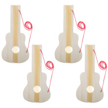 4 Stuks Onafgewerkte Gitaar Speelgoed Voor Kinderen Diy