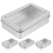 4Stk Würfelbox Organizer Metall Case Für Kleinteile Und Zubehör