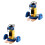 2 Sets Mini DIY Kriechroboter Set Für Kinder 4