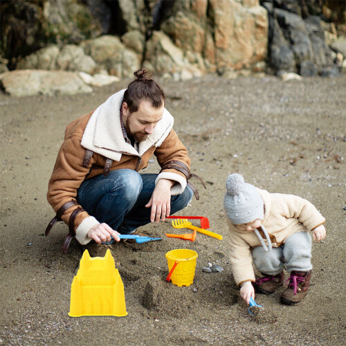 6Stk Kunststoff Eimer Wassereimer Kinder Strand Eimer Garten Eimer 2