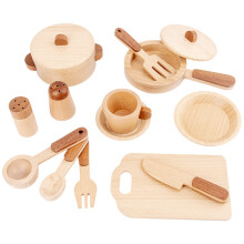 De Cocina Para Niños Utensilios De Madera Simulación Cubiertos